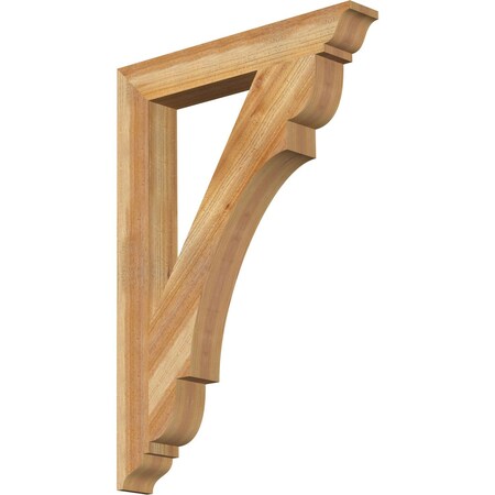 Ekena Millwork Olympic Traditional Rough Sawn Bracket, Western Red Cedar, 4"W x 28"D x 40"H BKT04X28X40OLY01RWR